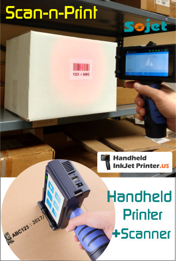 Handheld Portable Printer with AIDC Barcode Scanner - Handling 24/7